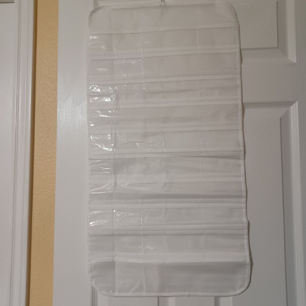 White Double-Sided Hanging Jewelry Organizer - Picture 3 of 4